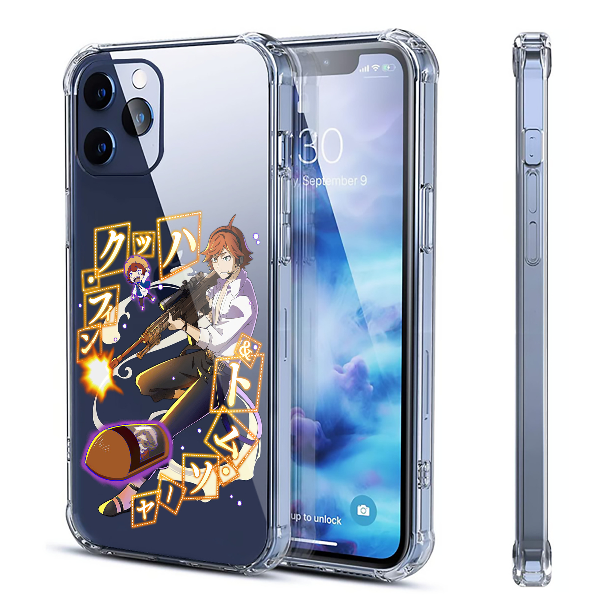 （画像用） 文豪ストレイドッグス Bungo Stray Dogs 【iPhone 12シリーズ対応】透明スマホケース（クリアソフトケース）